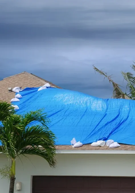 florida-storm-damage-tarp florida home tarped after storm damge